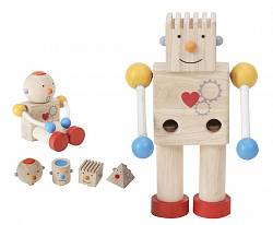 Конструктор деревянный – Робот (Plan Toys, 5183k) - миниатюра